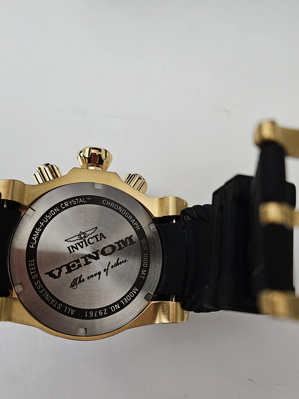 Invicta Reserve Venom 29761 Gold Tone 53.7mm Chronograph Men's Watch.